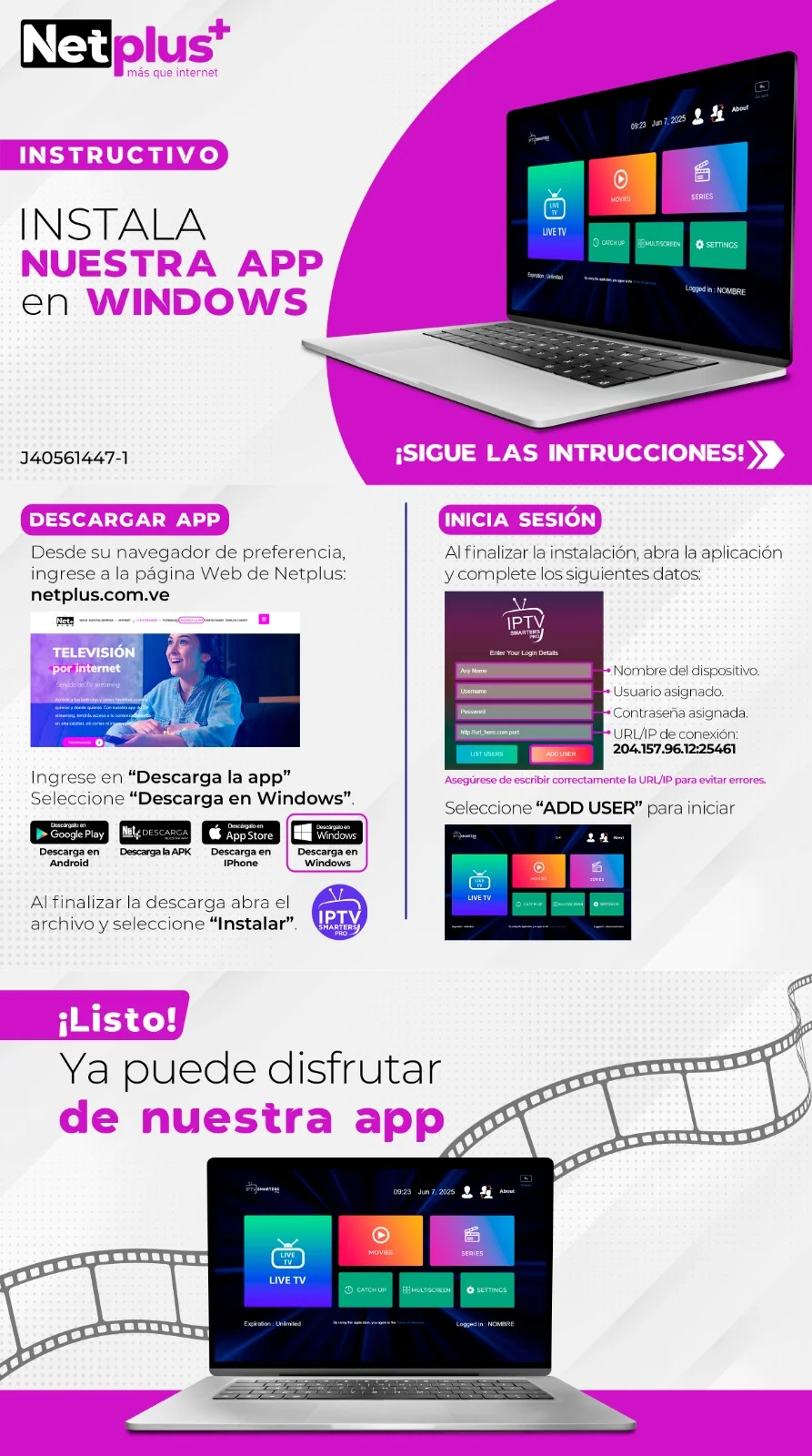 Descargar PDF Instrucciones Windows